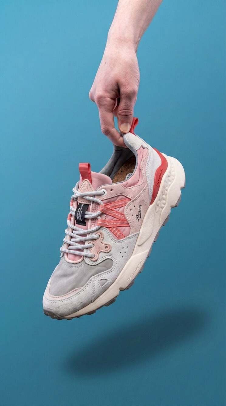 Flower Mountain Yamano 3 Women's Sneakers in Rose Pink/Grey
